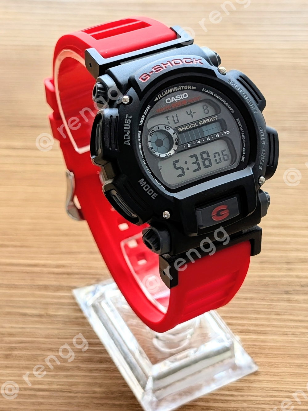 Casio G-Shock Digital Watch with Red Strap